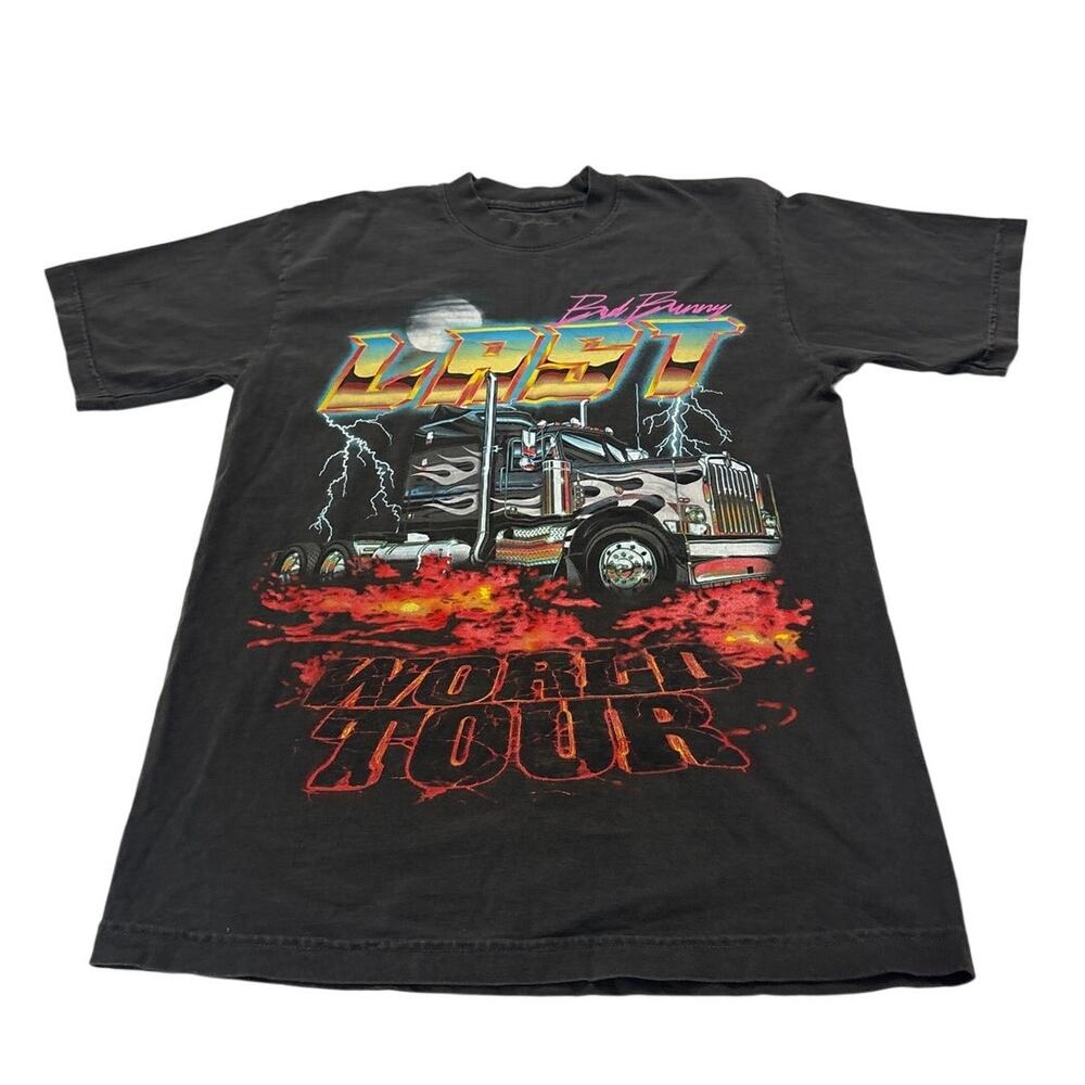 Bad Bunny Unisex Small El Último Tour Del Mundo Top T-Shirt Graphic Tee Concert